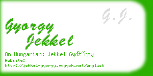 gyorgy jekkel business card